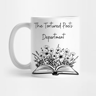 The Tortured Poets Department Open floral book design Mug